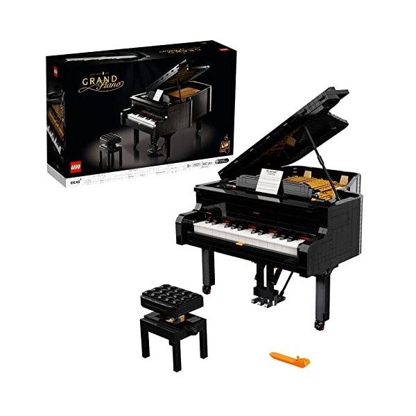 LEGO 21323 Ideas Le Piano à Queue, Maquette de Construction, à Exposer et à Collectionner, avec Moteur et Fonctions Électriqu