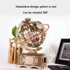 Zxqiang Globe Puzzles 3D en Bois,3D pour Adultes,Construction De Kits Dartisanat De Puzzle,avec Casier Secret,Décoration De 