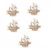 Toyvian 5 Pièces Jouet Voilier en Bois Maquettes De Bateaux à Construire pour Adultes Bateau De Puzzle 3D Modèles pour Adulte