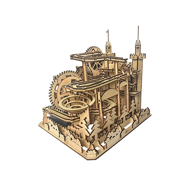 SUNDARE Puzzle 3D Adulte Bois, Roller de La Piste du Château Gravure Laser 3D Puzzle, 400 Pièces Jouet de Chef Doeuvre DIY Pu