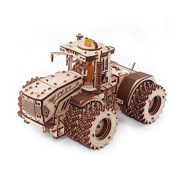 EWA Eco-Wood-Art Mechanisches Holz 3D Puzzle des Kirovets K-7M Allradtraktors Von Tracteur mécanique tridimensionnel Adultes 