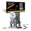 Kit dhorloge 3D,Puzzle 3D,Puzzle 3D,Puzzle en métal 3D,Kits de modèle dhorloge pour Adultes,maître du Temps,Horloge Fonctio