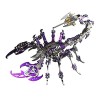 FATOX Puzzle 3D en métal, 200 pièces + 3D Scorpion König - Kit de modélisation DIY - Puzzle mécanique découpe laser - Idée ca