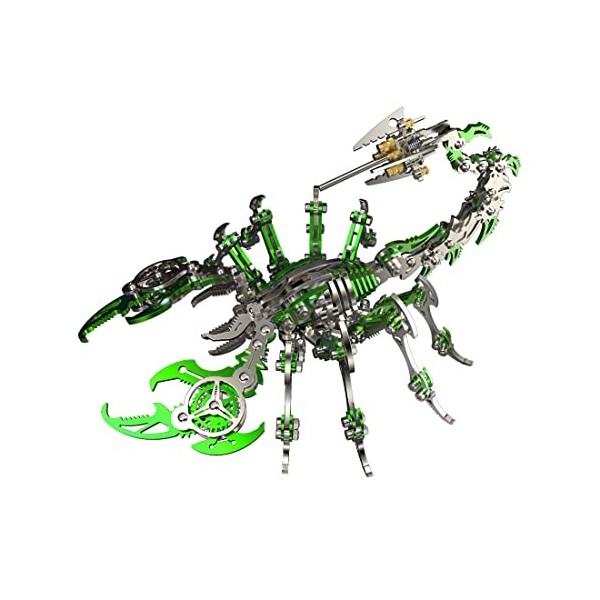 SUNDAYA Puzzle 3D en Metal, Kit de Maquette de Puzzle en Métal 3D, 200+pièces Modèle Mécanique de Scorpion Cadeaux pour Adult
