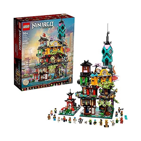 LEGO NINJAGO NINJAGO City Gardens 71741 Building Kit. Ninja House Playset Featuring 19 Minifigures, New 2021 5,685 Pieces 