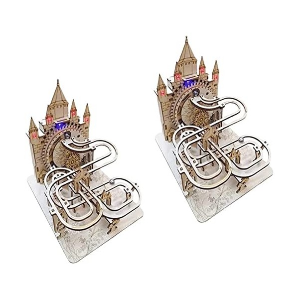 Puzzle 3D Puzzles 3D en Bois orbite marbre Fait à la Main Bricolage Puzzle modèle Jouet Kit Construction pièce Puzzle Adulte 