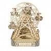 Wooden.City Wooden Mechanical Model Kit to Build - Ferris Wheel - Open Mechanism - Birthday for Teens and Adults - 3D Puzzle 