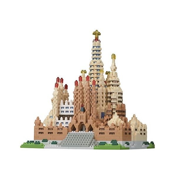 nanoblock NB-028 Sagrada Familia Mini Puzzle 3D Advanced Hobby Series 2660 pièces Niveau de difficulté 5 pour Experts