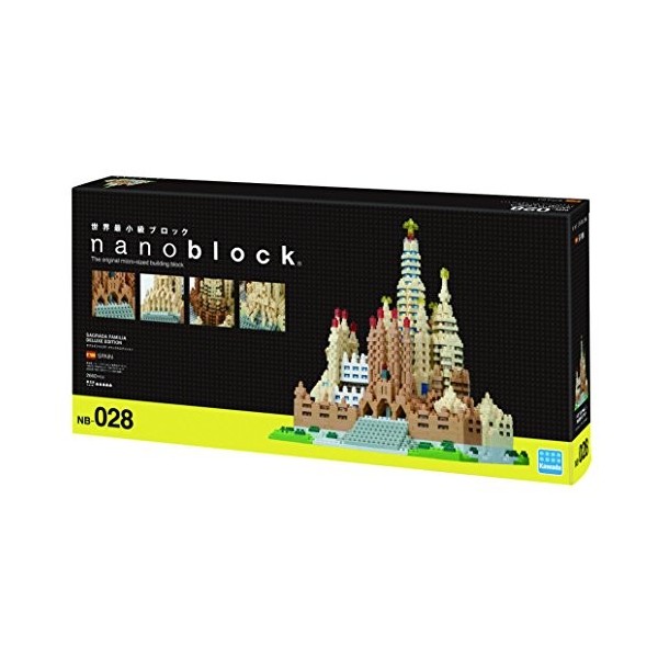 nanoblock NB-028 Sagrada Familia Mini Puzzle 3D Advanced Hobby Series 2660 pièces Niveau de difficulté 5 pour Experts