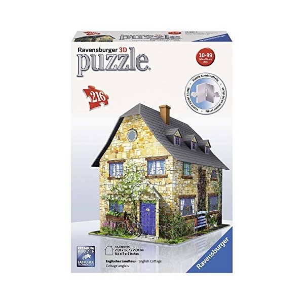 Ravensburger - 2412585 - Puzzle - Cottage Anglais 3D