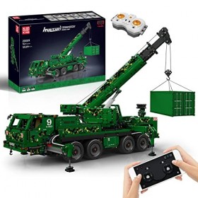 Mould King 20009 Technic Télécommande Mécanique Grue Blocs de Construction Véhicule de Sauvetage Blindé avec 6 Moteurs pour A