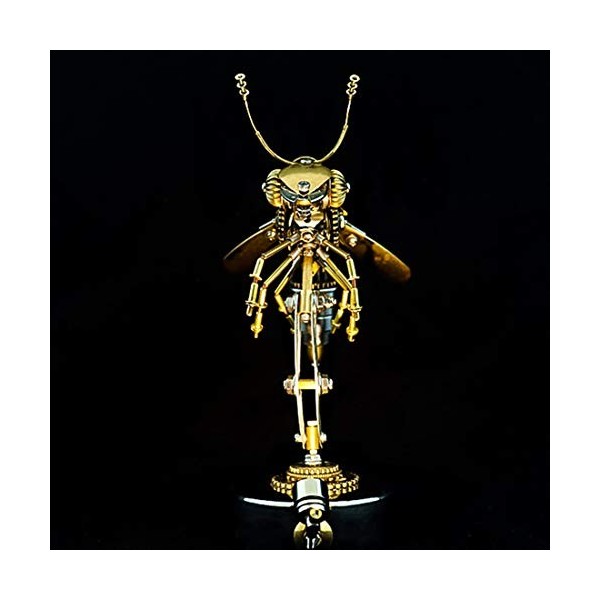 Dellia Modèle 3D en métal - 117 pièces - Steampunk Wasp - Insecte en métal - Kit de modélisme mécanique à monter soi-même - P