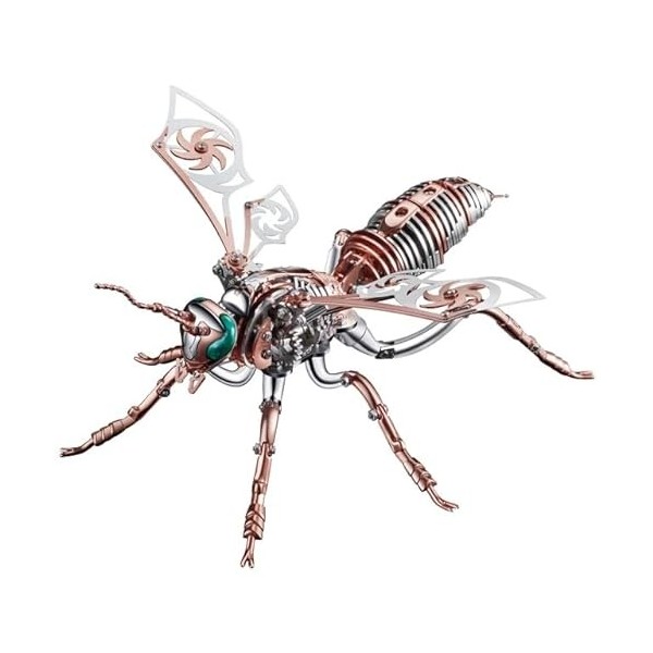 Puzzle animal 3D en forme de guêpe, scorpion, modèle en acier inoxydable, kit de montage pour adulte, kit de montage anti-str