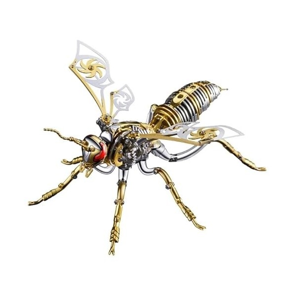 Puzzle animal 3D en forme de guêpe, scorpion, modèle en acier inoxydable, kit de montage pour adulte, kit de montage anti-str