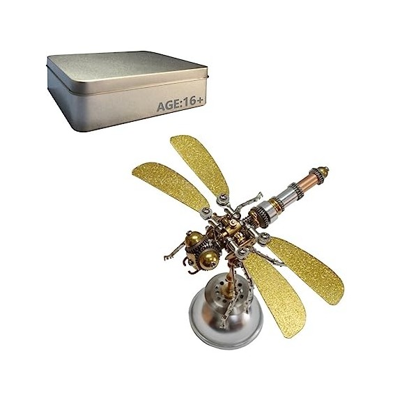 Maquette 3D Metal Earth – Libellule En Métal à Assembler – 10,8 X 9,11 X 2,97 Cm – Kit Construction Adulte Et Adolescent
