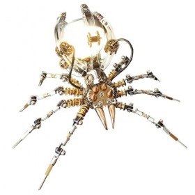 Puzzle 3D en métal avec haut-parleur ou lumières, puzzle en métal araignée modèle dassemblage kit de construction mécanique 