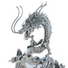 Spicyfy Puzzle 3D en métal - Animaux - 2 heures - Montage DIY - Bête - Dragon bleu azur - Mecrob 3D - Modèle Steampunk - Kit 