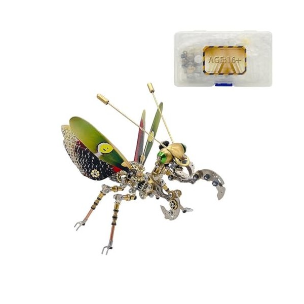 Purfresh Puzzle 3D en métal mante de Dieu mécanique 3D Puzzle pour adultes et enfants 300 pièces Insecte Métal Modèle Jouet d