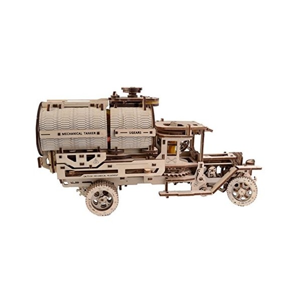 Le Camion-citerne dUGEARS est Le modèle mécanique en Bois Le Puzzle kit d’Assemblage en 3D UGEARS, 70021