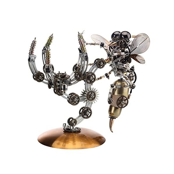 DIYIV 3D Puzzle Metal Insectes, 3D Mecanique Metal Puzzle, 627+pièces Modèle Mécanique Support pour Guêpes, Cadeaux Créatifs 