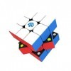 HELLOCUBE GAN 356 M 3x3 Magic Speed Cube sans autocollant 3 x 3 x 3 Cube magnétique Gans 356 m Lite ver 2020, pas de GES sup