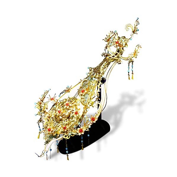 Piececool Pipa Casse-tête en métal 3D – Instruments de musique anciens chinois – Kit de modélisme 3D en métal à construire po