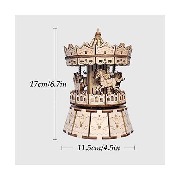 ZUMAHA Jeu de Puzzle Puzzles Lisses et délicats Puzzles en Bois créatifs Kit de modèle de Puzzle 3D créatif Kit de modèle de 