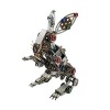 Novaray Puzzle 3D en métal, 500 pièces, lapin mécanique 3D en métal, modèle animal, créatif, tendance, présentoir avec œufs d