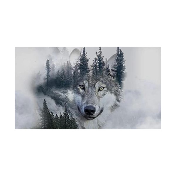 Puzzle Adulte 1000 Pièces Puzzle 3D Wolf-2000 Ensemble de Puzzles pour Adultes Classique Kit De Bricolage Jouet en Bois Cadea