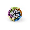 Megaminx Speed Cube Black Sticker Magic Cube 3D Puzzle,6×6