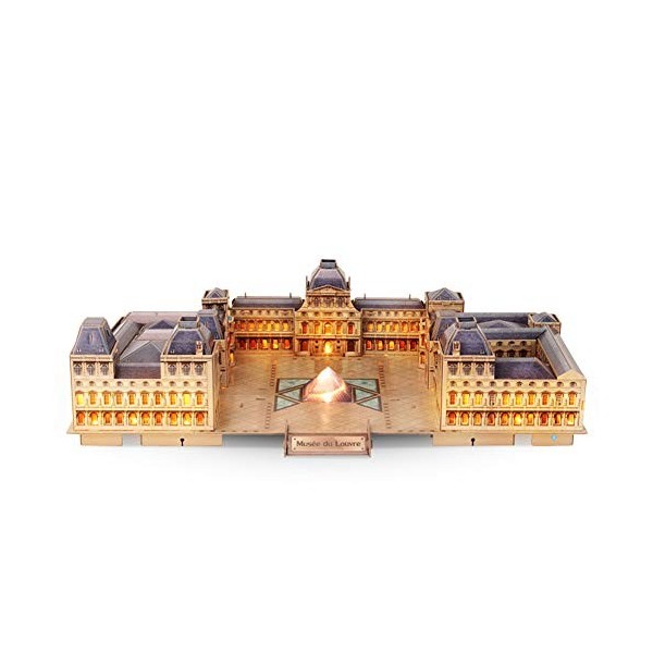 SDBRKYH Modèle Puzzle Architectural, Paris Louvre Assemblée Modèle Creative en Trois Dimensions 3D Cadeau