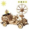 ROKR STEM Solaire Jouet Éducatif Jouet Bricolage Kits De Construction Laser Découper en Bois Puzzle pour Enfants, Ados et Adu