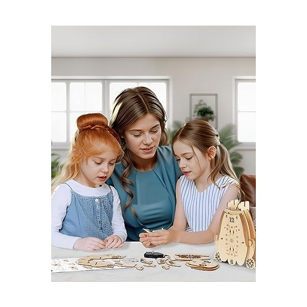 Kit De 7 Maisons En Bois à Peindre Sur Thème Automne - Avec 12 Stylos Aquarelle Pour Enfants