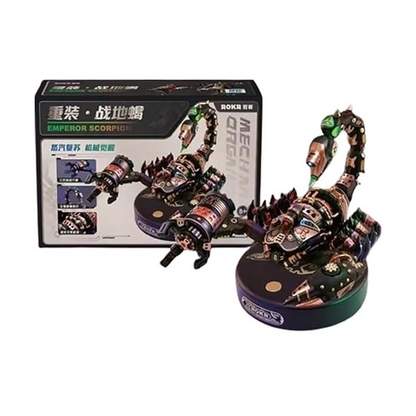 EASYTAB Puzzle 3D en métal Scorpion, modèle de roi Scorpion, animal