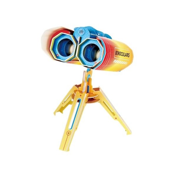 Cubic Fun National Geographic Jumelles Puzzle 3D 49 pièces – Aventures en Plein air avec Jumelles inspirées STEM, pour 8 Ans 