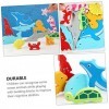 Totority 7 Ensembles Animal Puzzle Tridimensionnel Jouet pour Enfants Puzzles pour Enfants Puzzle Conseil Numéro De Jouet Jeu