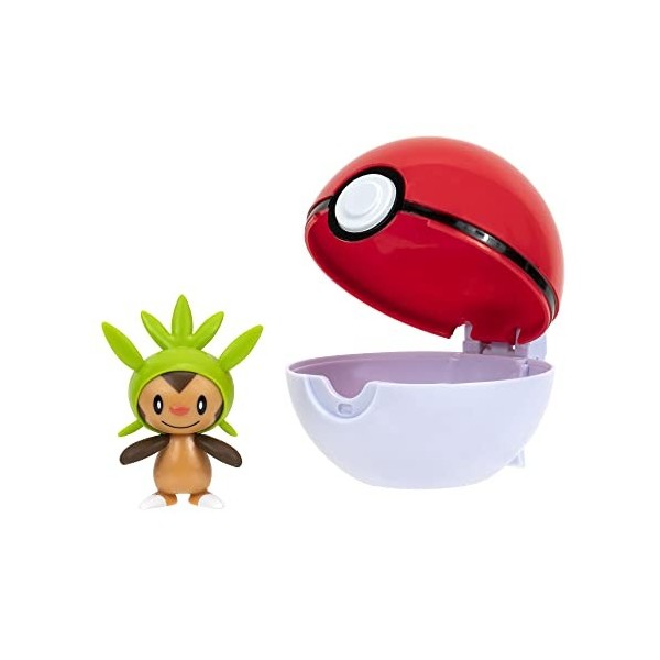 Pokémon PKW3134 – ClipnGo Poké Balls – Igamaro & Poké Ball officiel avec figurine de 5 cm