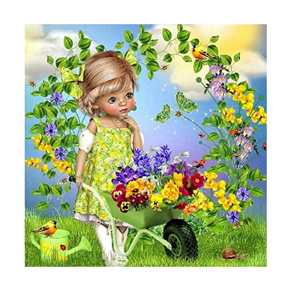 Puzzle 2000 Pièces little girl,2000 Casse-tête pour Adulte & Enfant Puzzle 3D Décor À La Maison le fini mesure 105 x 75 cm un