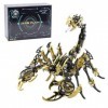 Fabroz Puzzle 3D en métal Steampunk Animal - 200 pièces - Bricolage mécanique - Punk Scorpion - Montage DIY - Jouet décoratif