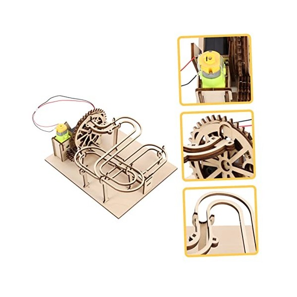 Totority 2 Ensembles Puzzle en Trois Dimensions Voiture Solaire pour Enfants Kit De Voiture Jouet à Énergie Solaire Courir Pu