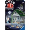 Ravensburger Puzzle 3D Maison hantée de 216 pièces pour enfants 11548 – Technologie Easy Click signifie que les pièces sembo