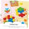 Totority 3 Ensembles De Blocs De Forme Hexagonale en Nid dabeille Jouets Éducatifs pour Enfants Trieur De Formes Blocs Géomé