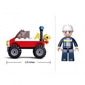 Sluban Jeep de Pompier Briques de Construction M38-B0621 Multicolore