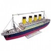 CFmoshu 3D en Bois Jigsaw Titanic Modèle Bricolage Jouet éducatif Modèle Enfants Jouets éducatifs 3D Jigsaw Puzzle Jeu pour E