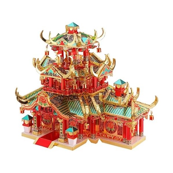 Puzzle Unique Puzzles 3D en métal Architecture Antique Chinoise Puzzles Puzzles pour Adultes Puzzle Challenge Kit Excellente 