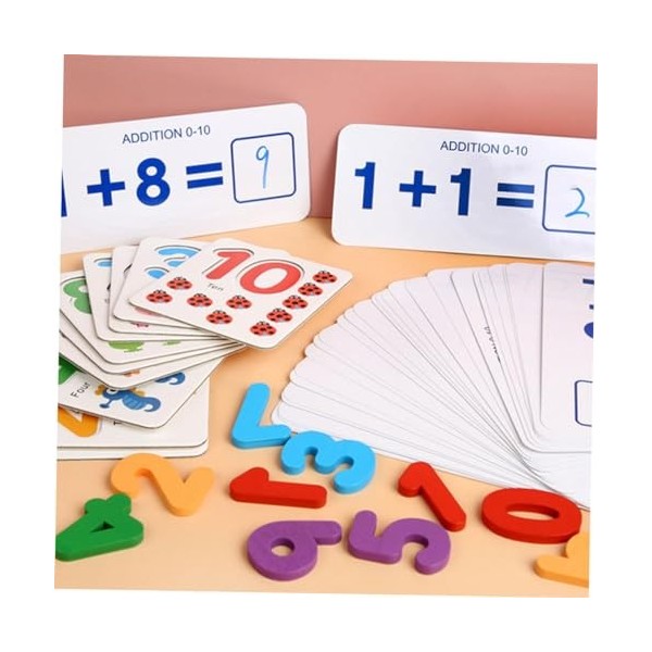 Totority 3 Ensembles De Cartes Flash DAddition pour Enfants Jouets Amusants Cartes Flash De Soustraction Jouets dapprentiss