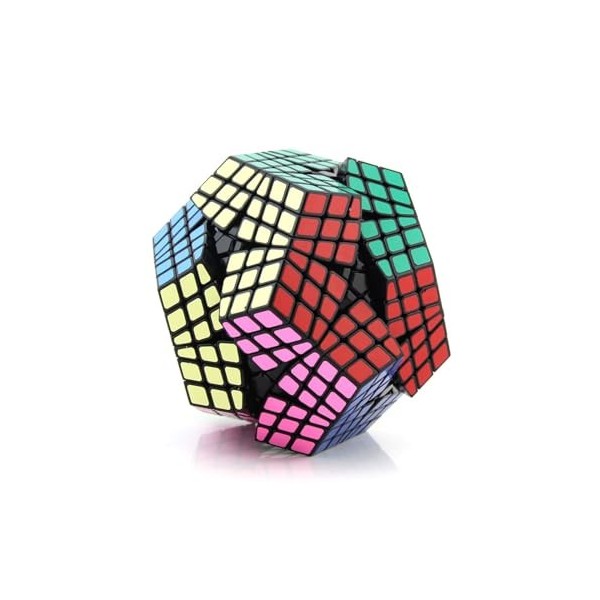 6X6x6 Megaminx Speed Cube Black Sticker Cube Dodecahedron Magic Cube