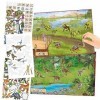 Depesche 12752 Album Create Your Dino Zoo, Cahier Motifs de Dinosaures sympas et 191 Autocollants, env. 22 x 30 x 0,5 cm