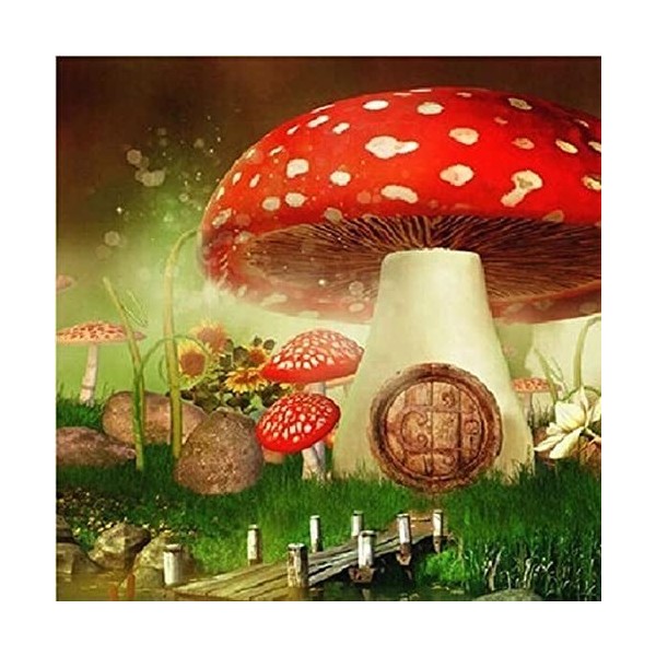 Puzzle pour Adulte de 4000 Pièces Mushroom house,4000 Puzzle Classique Puzzle Adulte et Enfant Puzzle 3D Décor À La Maison po