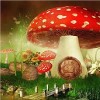 Puzzle pour Adulte de 4000 Pièces Mushroom house,4000 Puzzle Classique Puzzle Adulte et Enfant Puzzle 3D Décor À La Maison po